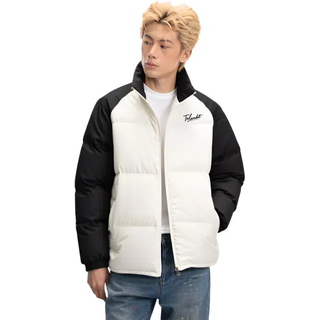 图兰朵 美式高街百搭潮流字母印花休闲运动宽松外穿舒适加厚保暖无袖坎肩立领外套棉服 男女同款