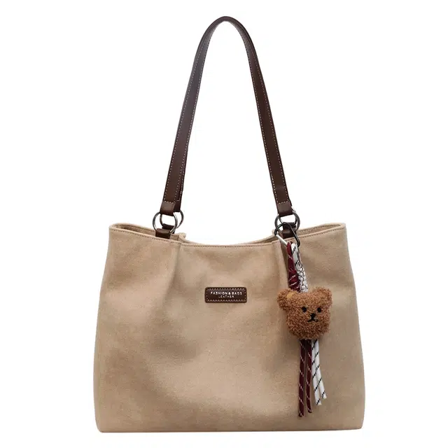 凡思曼 慵懒风复古时尚通勤高级感 麂皮绒 托特包单肩包 常规 女款 多色