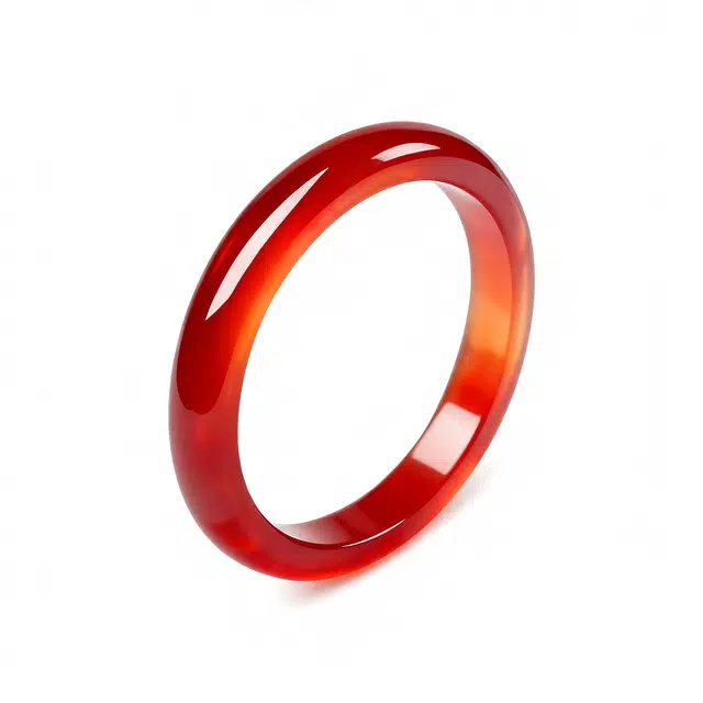 眰恦 鸿运当头 胭脂红 新中式国潮 吉祥红色 古色古香平安镯 好运 玛瑙 手镯 女款