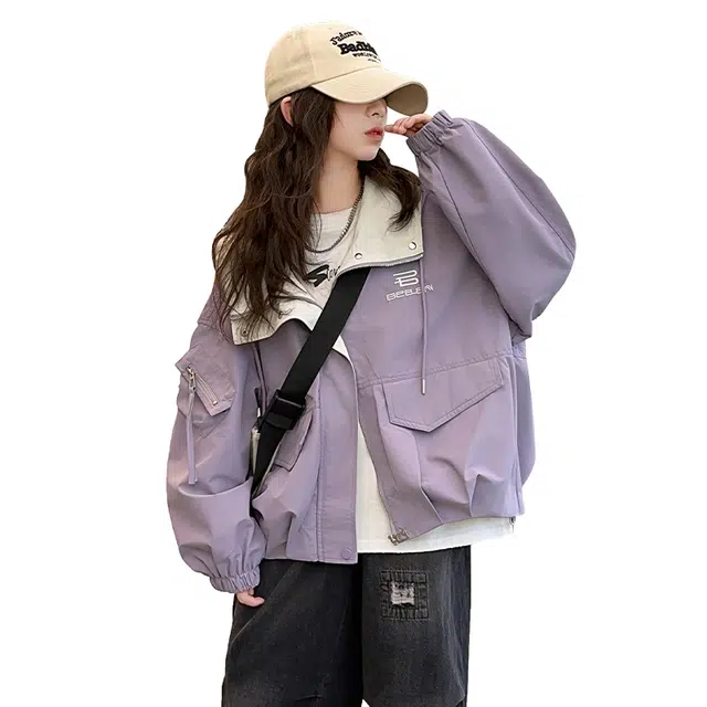 黑恐龙上装 潮流中大童儿童春秋女孩薄款连帽风衣