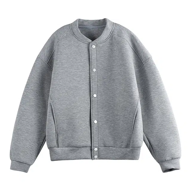 爱爸爸 青春流行开衫休闲美式宽松纯色夹克 男款