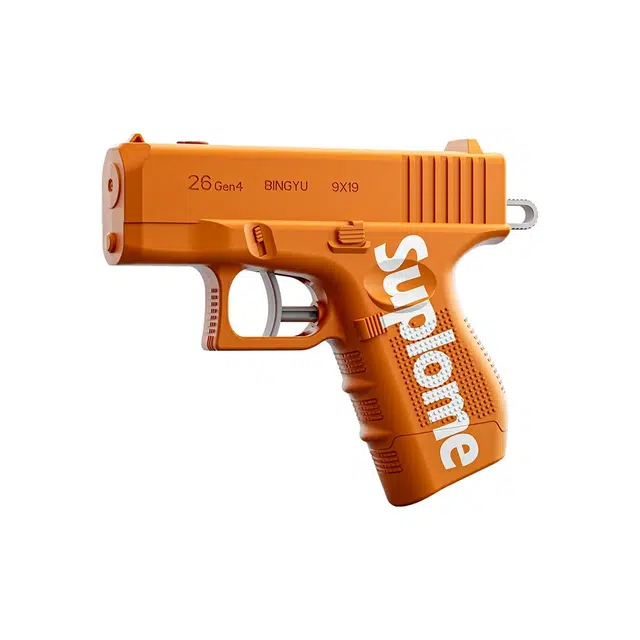 碧蓝水岸 夏季搞怪按压式喷水手动连发手持喷水双面水枪 整蛊玩具