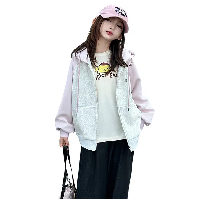 黑恐龙卫衣 春秋风衣外衣秋装女生超美拉链潮服上衣潮流