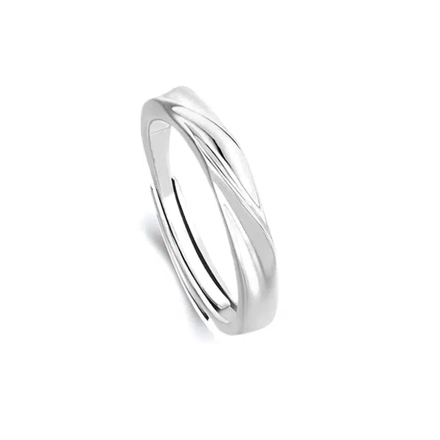 【吸金】 岁月静好 钟爱久久莫比乌斯环环相扣甜蜜饰爱开口戒可调节一对恋爱告白小众设计感学生党平价#好运 锆石 戒指 男女同款情侣款