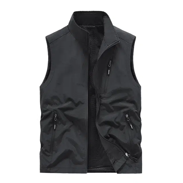 爱爸爸 无袖立领百搭马甲 男女同款