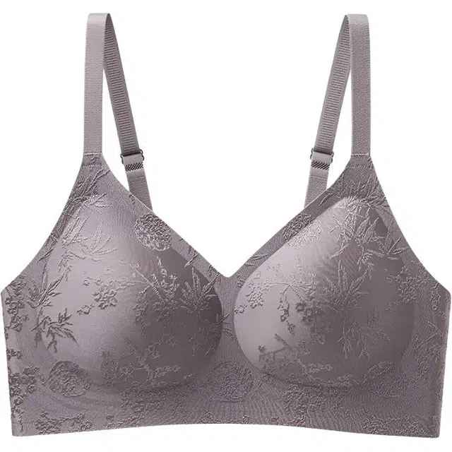 慕梵度 中国风浮雕内衣薄款小胸聚拢收副乳防下垂无痕美背文胸 女款