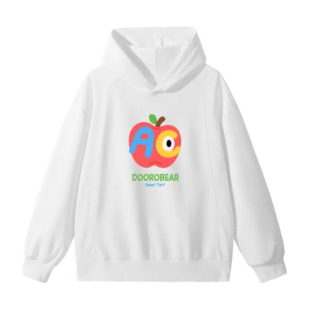 萌芽熊 美式高街系列长袖复古拼接宽松帽衫百搭字母印花学院风时尚潮流休闲打底衫连帽内搭舒适卫衣 男女同款