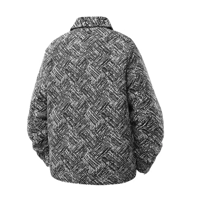 萌芽熊 美式高街系列外套格子几何提花复古小香风美拉德色系情侣工装衬衫式个性百搭潮流宽松开衫通勤夹克 男女同款