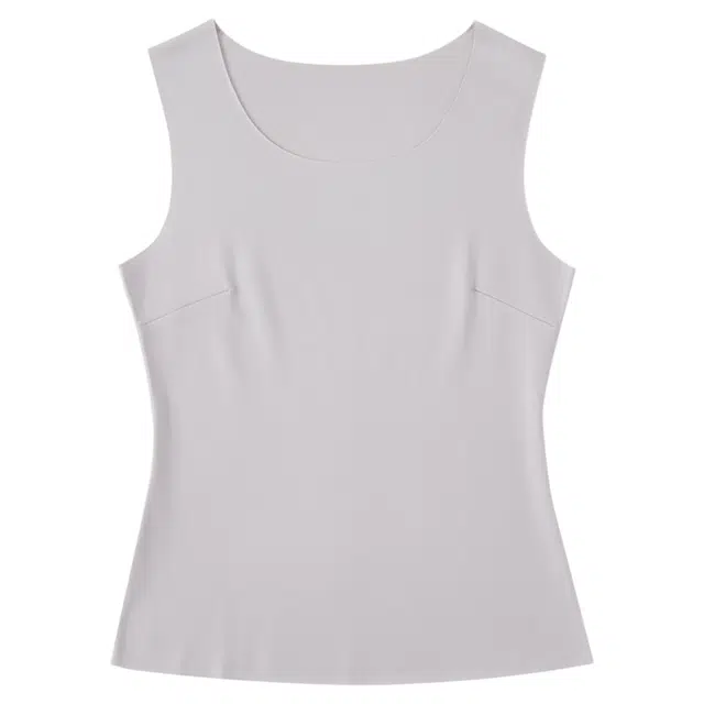 潞优野 高级感贴身内穿无痕打底衫莫代尔加绒护腰背小肚子胃防寒保暖背心 女款