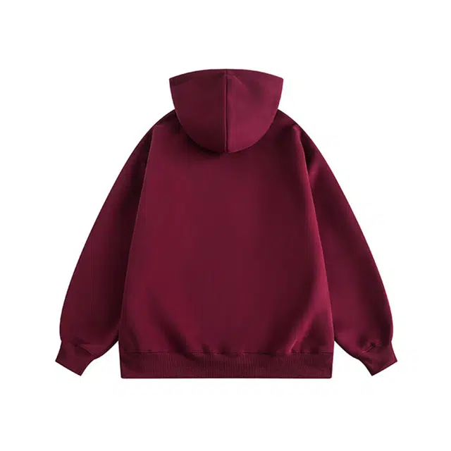 范索米 秋款学院风 创意人物绘图贴街头时尚宽松百搭连帽卫衣情侣 男女同款