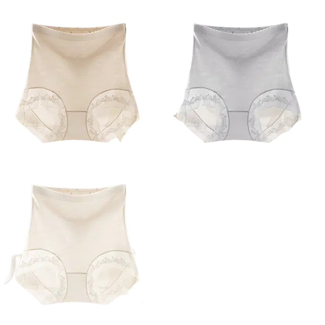 帕兰朵 提臀收腹女夏季薄款产后塑形美体收小肚子强力束腰蕾丝塑身裤三角内裤 女款
