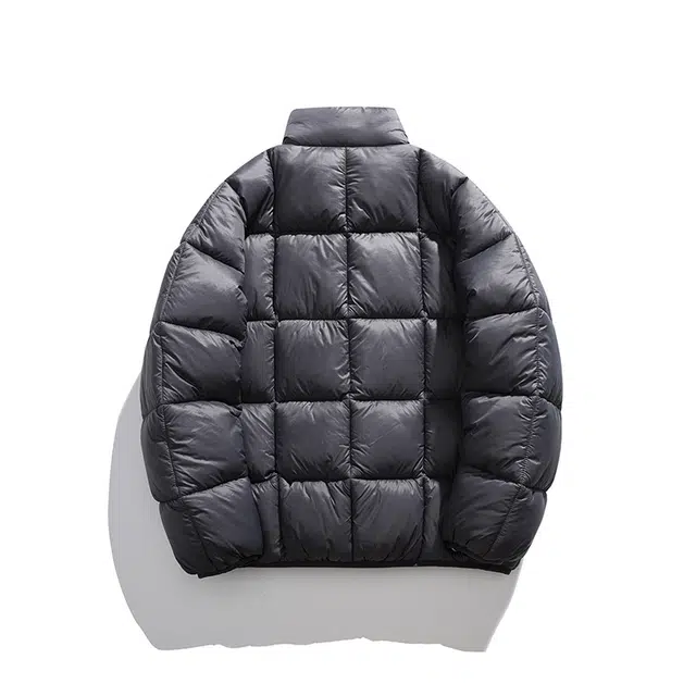 么宁 秋冬季保暖棉衣防寒休闲外套简约百搭舒适面包服长袖立领棉服 男女同款