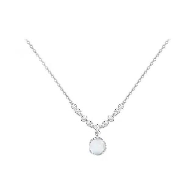 【S999足银&闪耀连理枝】 雅谷 岁岁平安 穗穗平安 爆闪紫藤花锁骨链 小众时尚清冷高级 百搭显白气质优雅 表白礼盒 玉髓 项链 女款