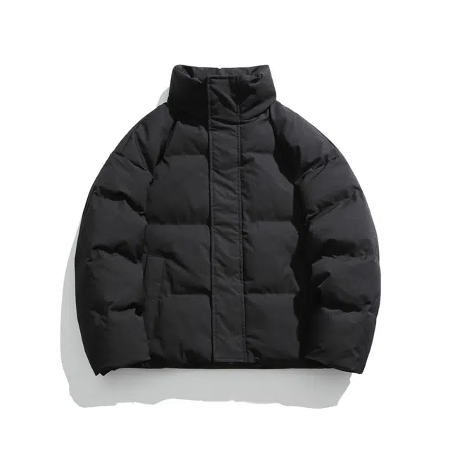 么宁 秋冬季长袖保暖棉衣防寒休闲外套简约百搭舒适面包服立领棉服 男女同款