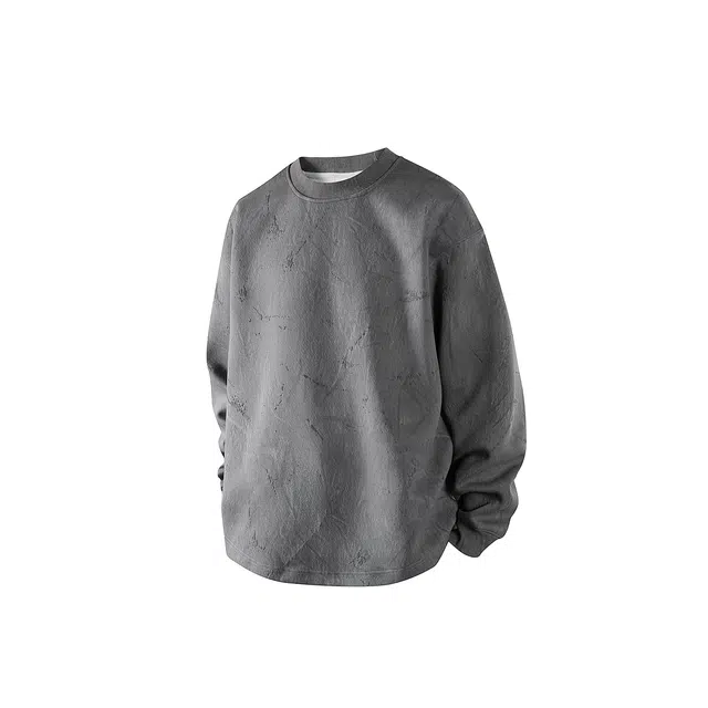 爱爸爸 潮流青春流行时尚都市百搭美式扎染宽松长袖卫衣 男款