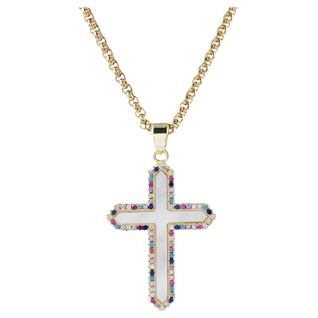 暖瞳 嘻哈潮流 时尚百搭轻奢小众 铜 项链 男款