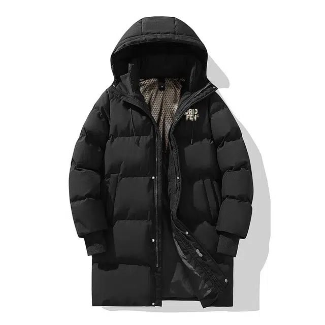 欧迪芬 高街时尚潮流百搭简约纯色个性设计保暖连帽无性别棉服 男女同款