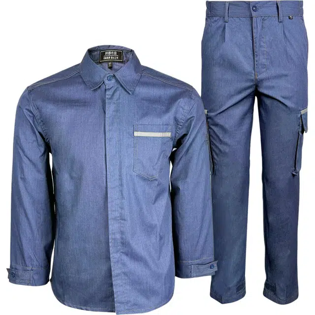 邦固依品 工作服长袖抗皱舒适工装电力防静电劳保服休闲运动套装 男款