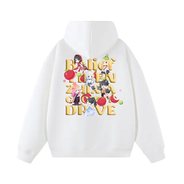 一人之下 美式复古高街潮流印花简约经典时尚宽松运动舒适无性别主义日常基础街头风潮牌高级感情侣休闲百搭套头连帽长袖户外卫衣 男女同款