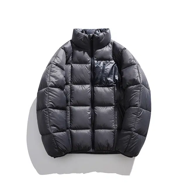 么宁 秋冬季保暖棉衣防寒休闲外套简约百搭舒适面包服长袖立领棉服 男女同款