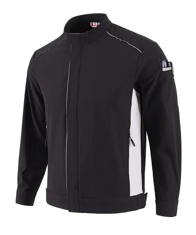 邦固依品 春秋季高端工作服套装男防水时尚工装防风立领耐磨企业团体服夹克 男款