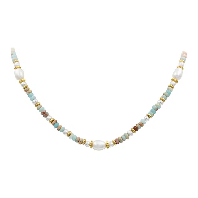 铂思亚 波西米亚风 淡水珍珠 项链 女款