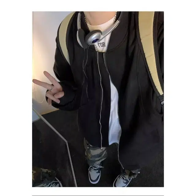 木木兔 潮牌美式高街男生穿搭长袖春秋外穿潮流百搭男士秋冬衣服国潮休闲时尚麂皮绒外套夹克 男女同款