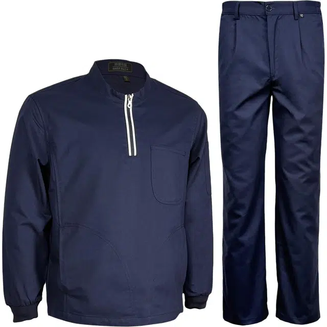 邦固依品 抗皱舒适工装套头耐磨工程劳保服长袖休闲运动套装 男款