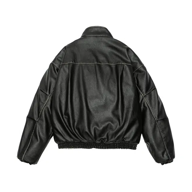 【dme】 美式复古酷帅机车风外套冬季保暖纯色皮毛一体休闲百搭时尚皮衣 男女同款