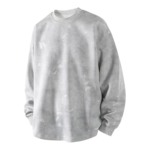 爱爸爸 户外时尚百搭扎染运动长袖套头潮流青春流行都市卫衣 男款