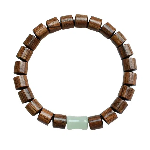 琛宬 【节节高升】平安纳福考试考研上岸金榜题名新中式国潮文艺复古转运古玩文玩盘串#好运 花梨木 木作手串 男女同款情侣款