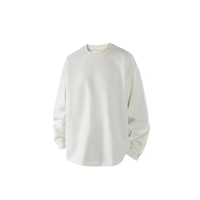 爱爸爸 青春流行时尚都市纯色韩版简约百搭内搭轻奢长袖卫衣 男款