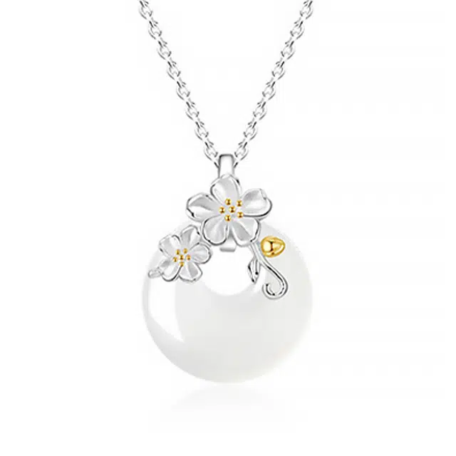 老庙 新中式清冷感高级设计森系百搭显贵气质纳福 玉髓 项链 女款