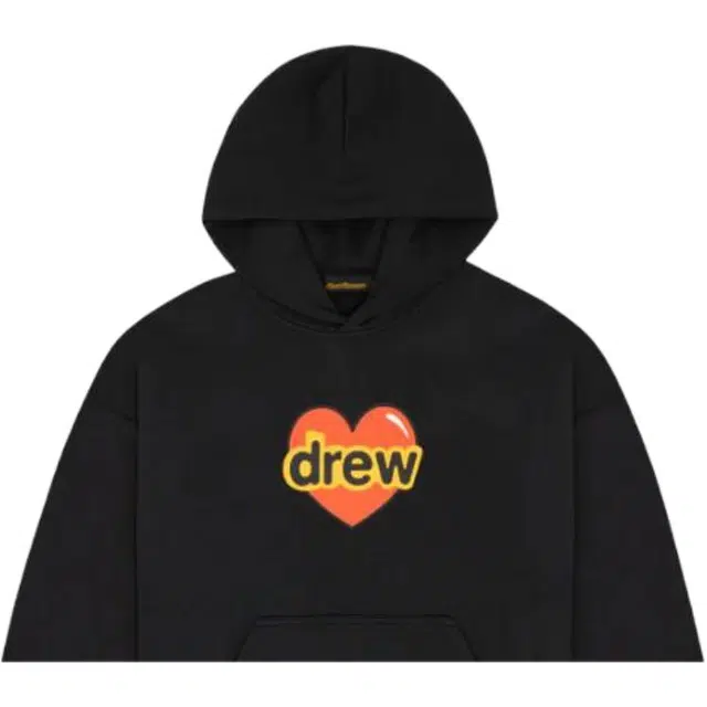 Drew House SS23 i love drew i love drew hoodie black