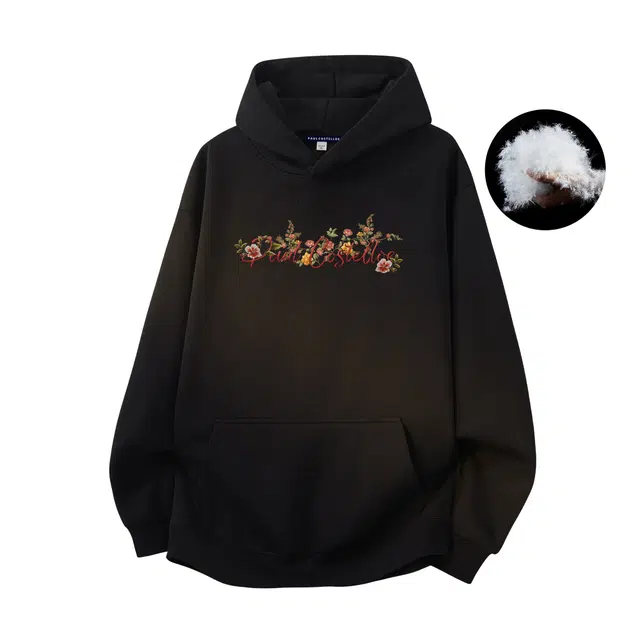 PAUL COSTELLOE Down Hoodie Sweatshirt