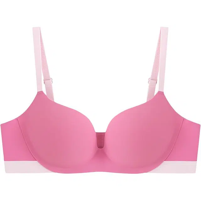 慕梵度 加厚小胸聚拢多巴胺无痕内衣无钢圈防下垂收副乳薄款文胸 女款