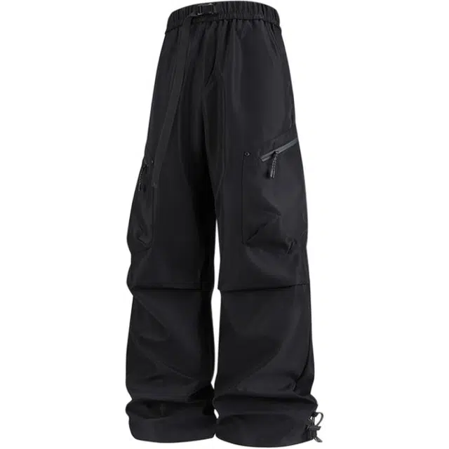 爱爸爸 潮流青春流行时尚都市高街工装百搭美式复古抽绳高腰休闲裤 男款