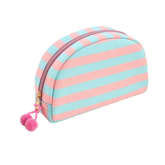 艾情草之恋个性拼色化妆包贝壳便携式大容量休闲旅行洗漱包