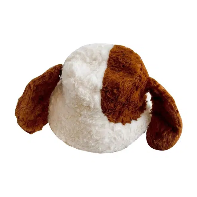 恩僾德 可爱比格犬 秋冬保暖百搭 显脸小卡通加厚 聚酯纤维 绒线帽 男女同款情侣款