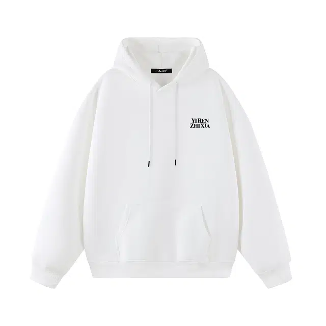 一人之下 美式复古高街潮流印花简约经典时尚宽松无性别主义日常基础潮牌高级感情侣休闲户外运动舒适百搭套头连帽长袖街头风卫衣 男女同款