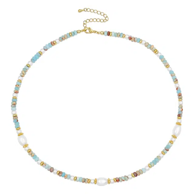 铂思亚 波西米亚风 淡水珍珠 项链 女款