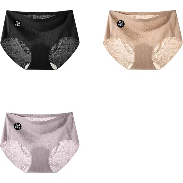 帕兰朵 无痕女士桑蚕丝抗菌加长裆运动健身不夹臀隐形透气女生裤三角内裤 女款