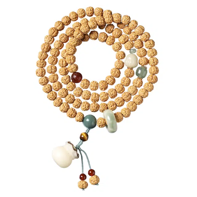 子婳 福气满满时来运转新中式文化传承精致工艺时尚配饰手持盘玩文玩佛珠 金刚菩提 手串 男女同款情侣款