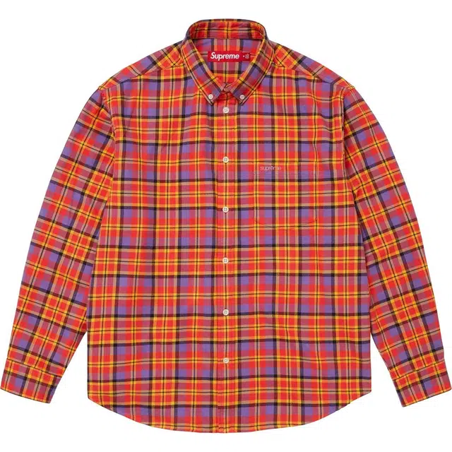 Supreme FW25 Plaid Flannel Shirt