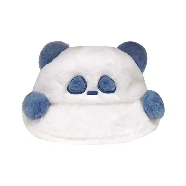 恩僾德 幸福兔子熊猫显脸小高颜值小众百搭可爱防寒 聚酯纤维 渔夫帽 男女同款情侣款