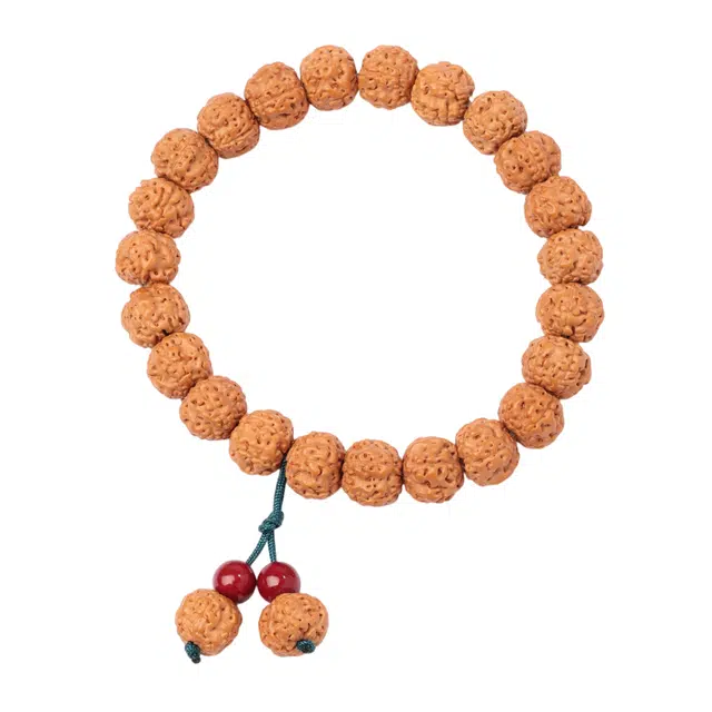 三檀小舍 【原生态爆肉】新中式好运吉祥平安 上岸小众爆肉五瓣小金刚 菩提籽 手串 男女同款情侣款