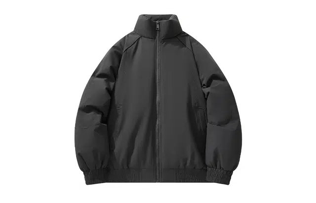 木林森 城市通勤户外休闲耐刮耐磨防风荷叶式防泼水锁温保暖时尚百搭纯色简约立领棉服外套 男女同款