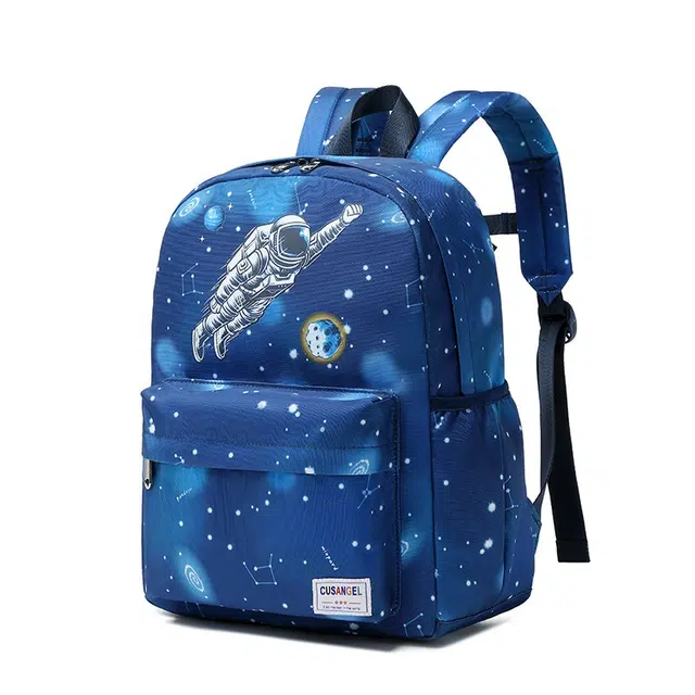 米囹 多彩儿童书包 轻盈减负 双肩包 大号 宇航员