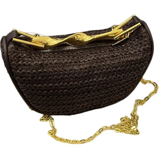 米囹 时尚百搭 贝壳包 单肩斜挎包 常规 黑色