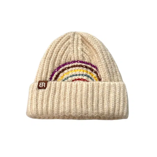 艾佳微 保暖护耳创意显脸小 涤纶 绒线帽 男女同款情侣款